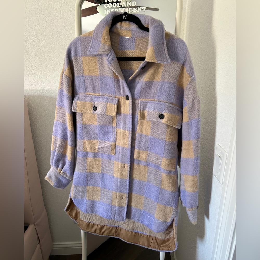 Dandy babes Lavender and Ginger Flannel Shacket